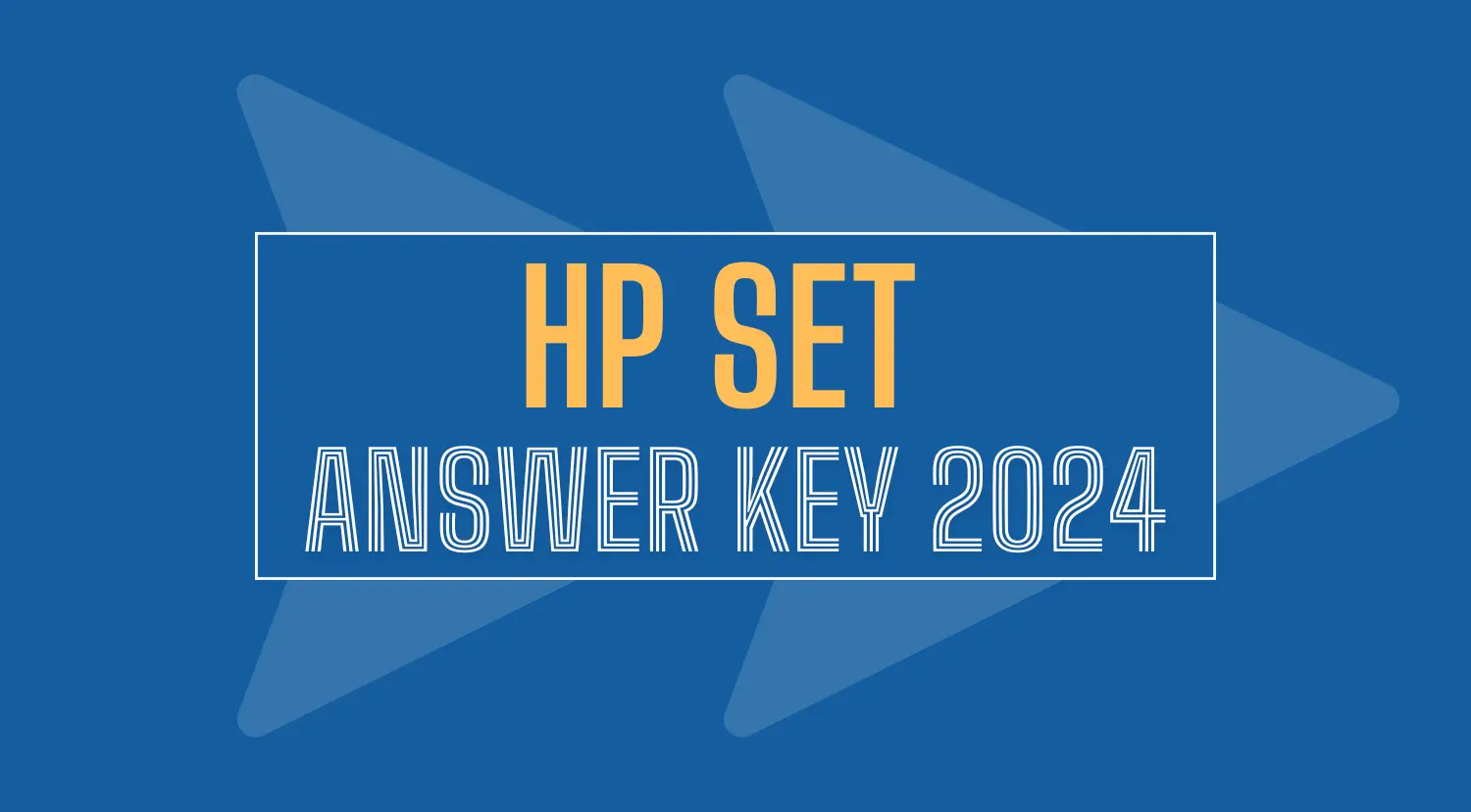 HP SET Answer Key 2024