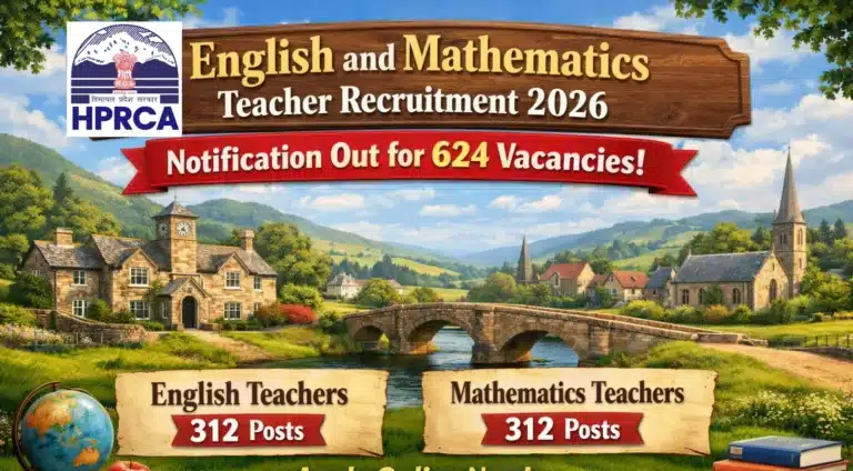 HPRCA English and Mathematics Teacher Recruitment 2026 Notification Out for 624 Vacancies 33 HPRCA English and Mathematics Teacher Recruitment 2026