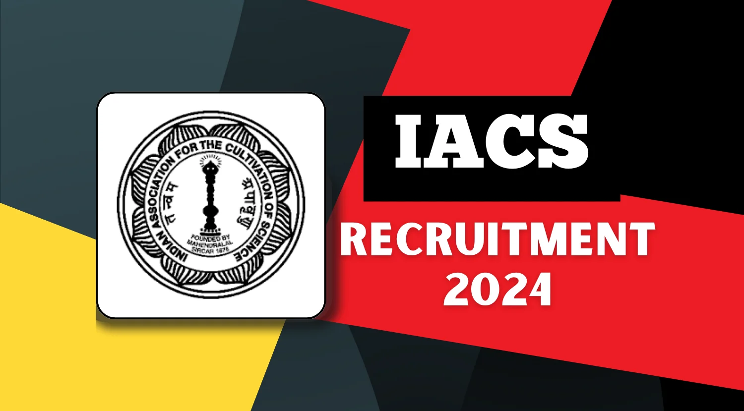 IACS Sports Officer Recruitment 2024