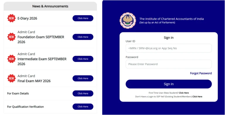 ICAI CA Foundation & Inter Admit Card 2026 Out, Download Hall Ticket for September Session 25 ICAI CA Foundation & Inter Admit Card 2026 Out, Download Hall Ticket for September Session