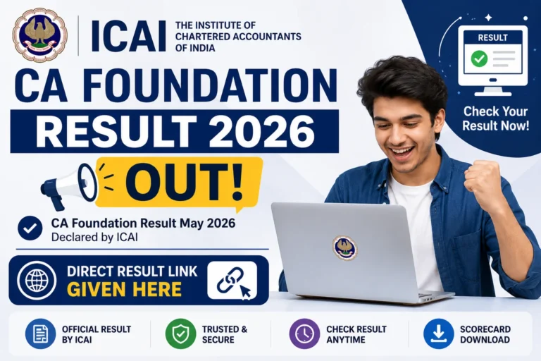 ICAI CA Foundation Result 2026 OUT, Direct Result Link Given Here 5 ICAI CA Foundation Result 2026 OUT, Direct Result Link Given Here