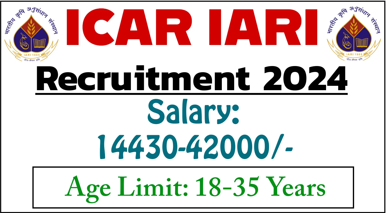 ICAR IARI SRF Field Attendant Young Professional Other Recruitment 2024