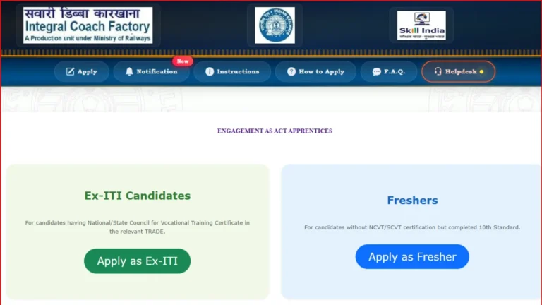 ICF Act Apprentice Recruitment 2026 Notification Out for 1010 Posts, Check Eligibility, Selection Process 4 ICF Act Apprentice Recruitment 2026