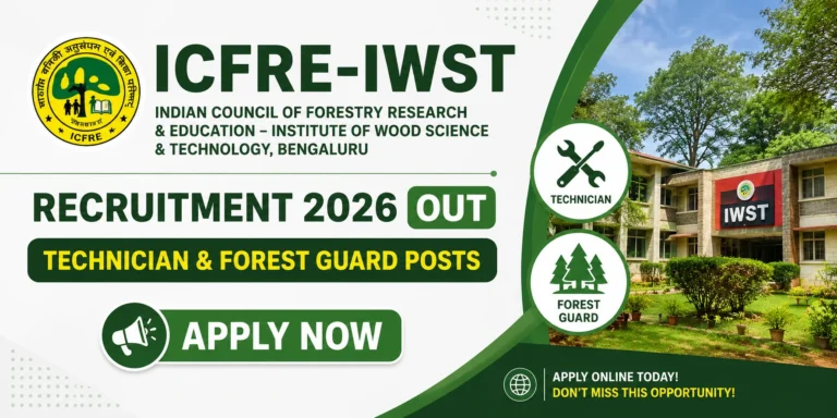 ICFRE-IWST Recruitment 2026 Out for Technician & Forest Guard Posts, Apply Now 13 ICFRE-IWST Recruitment 2026 Out for Technician & Forest Guard Posts