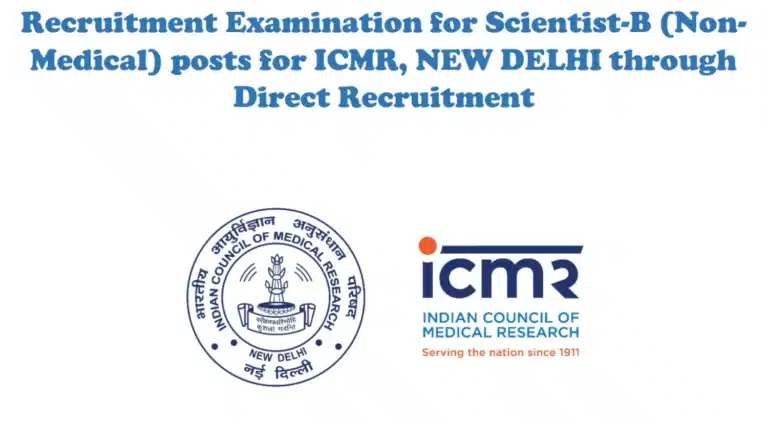 ICMR Scientist B Recruitment 2026 Notification Out, Apply Online 2 ICMR Scientist B Recruitment 2026 Notification Out, Apply Online