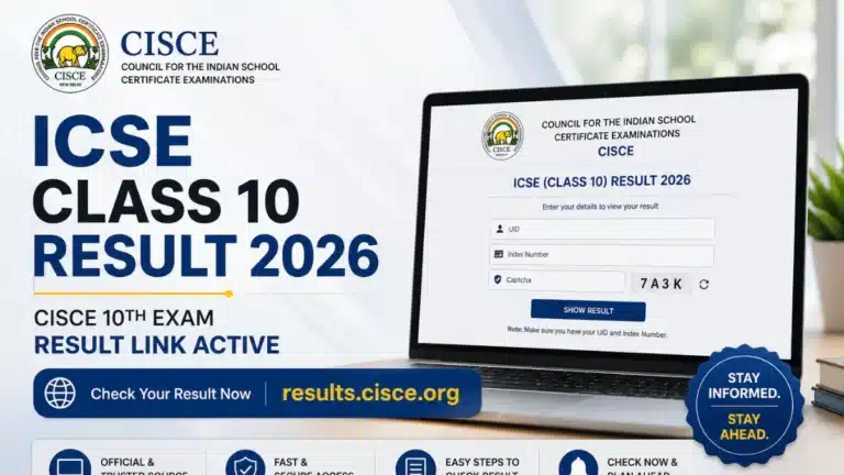ICSE Class 10 Result 2026 Declared, CISCE 10th Exam Result Link Active at results.cisce.org 34 ICSE Class 10 Result 2026, CISCE 10th Exam Result Link Active at results.cisce.org
