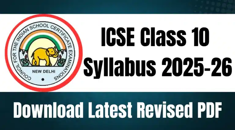 ICSE Class 10 Syllabus 2025-26: Download Latest Revised PDF 21 ICSE Class 10 Syllabus 2025-26 Download Latest Revised PDF