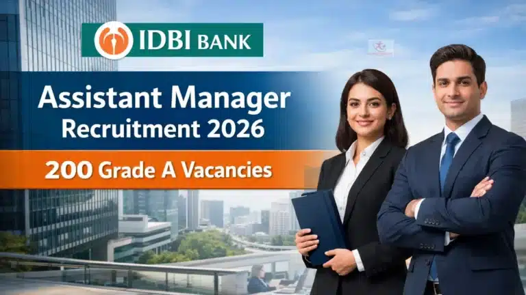 IDBI Assistant Manager Recruitment 2026 | 200 Grade A Vacancies | Apply Online Link Active 21 IDBI Assistant Manager Recruitment 2026