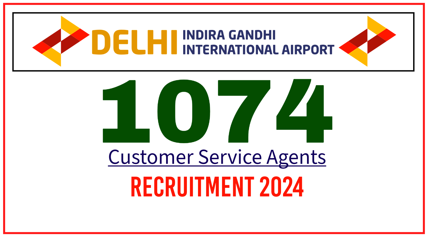 IGI Aviation Services Recruitment 2024 for 1074 Customer Service Agent