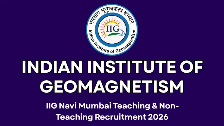 IIG Navi Mumbai Recruitment 2026 Notification Out for Teaching and Non-Teaching Posts 30 IIG Navi Mumbai Recruitment 2026 Notification Out for Teaching and Non-Teaching Posts