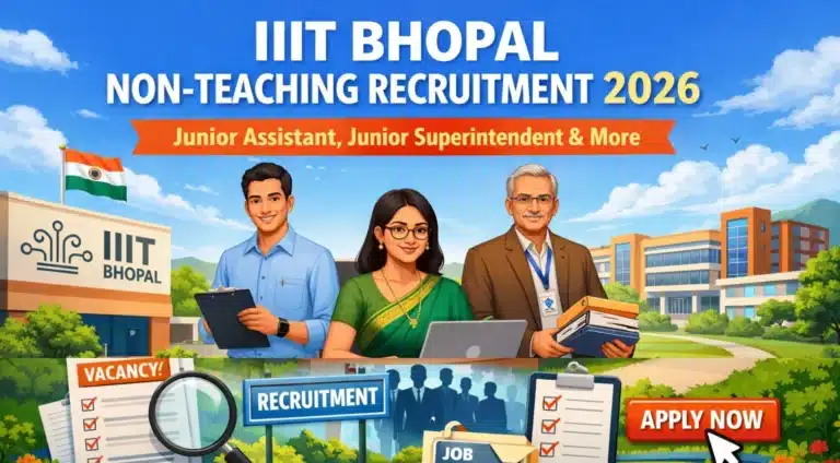 IIIT Bhopal Non-Teaching Vacancy 2026, Apply for Junior Assistant, Junior Superintendent & More Posts 31 IIIT Bhopal Non-Teaching Vacancy 2026