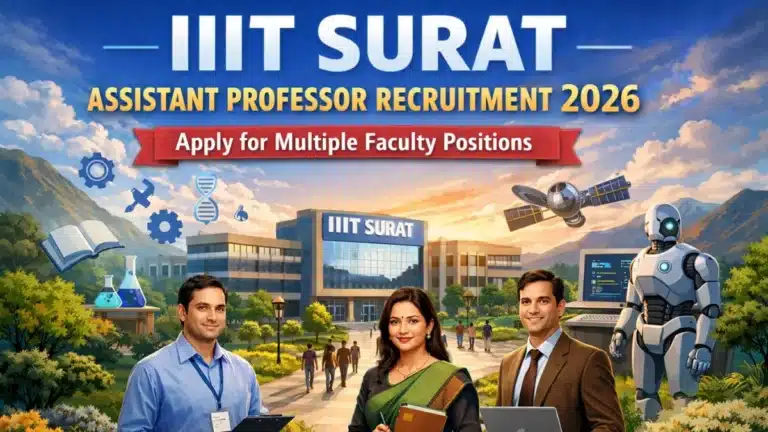 IIIT Surat Assistant Professor Recruitment 2026 Apply for Multiple Faculty Positions 35 IIIT Surat Assistant Professor Recruitment 2026 Apply for Multiple Faculty Positions