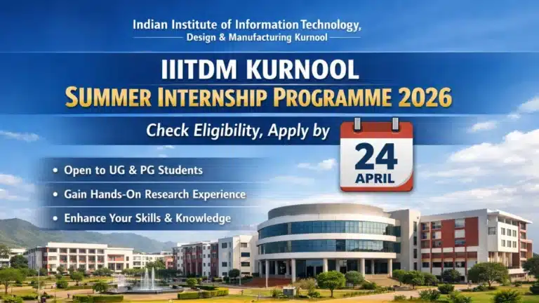IIITDM Kurnool Summer Internship Programme 2026