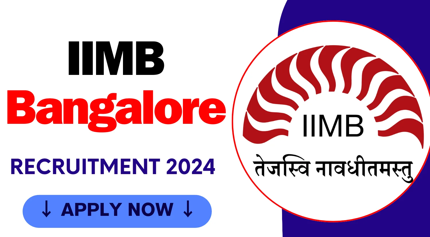 _IIMB Bangalore Recruitment 2024