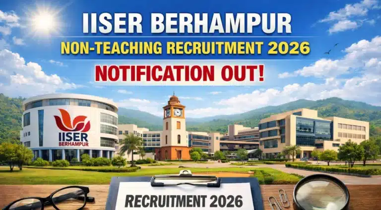 IISER Berhampur Non-Teaching Recruitment 2026 Notification Out, Apply Online by March 02 18 IISER Berhampur Non-Teaching Recruitment 2026 Notification Out