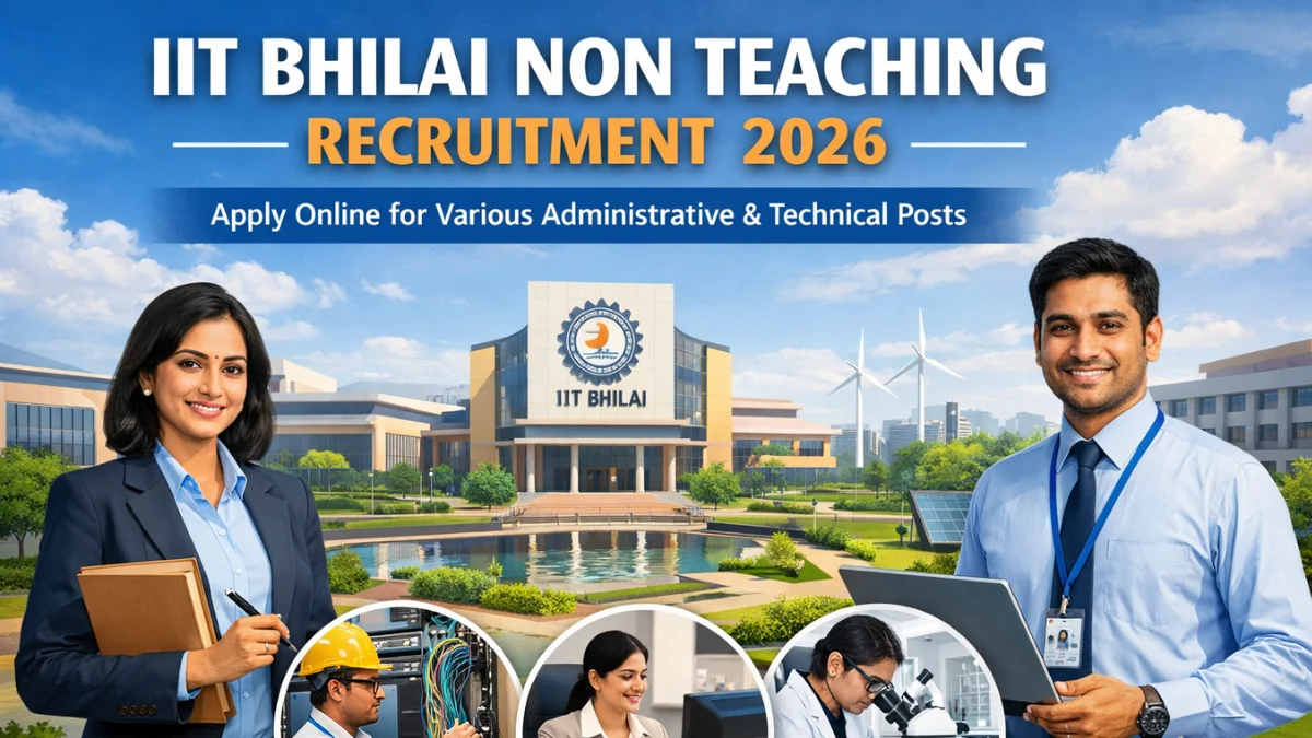IIT Bhilai Non Teaching Recruitment 2026, Apply Online for Various ...