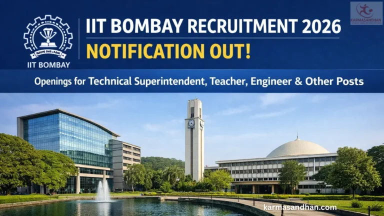 IIT Bombay Staff Recruitment 2026 Notification Out for Technical Superintendent, Teacher, Engineer & Other Posts 16 IIT Bombay Recruitment 2026