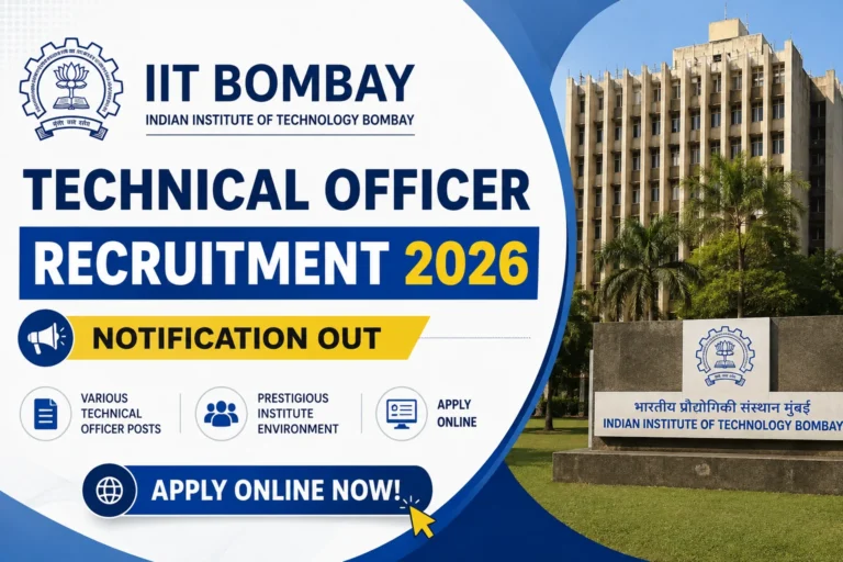 IIT Bombay Technical Officer Recruitment 2026 Notification Out, Apply Online 29 IIT Bombay Technical Officer Recruitment 2026 Notification Out, Apply Online