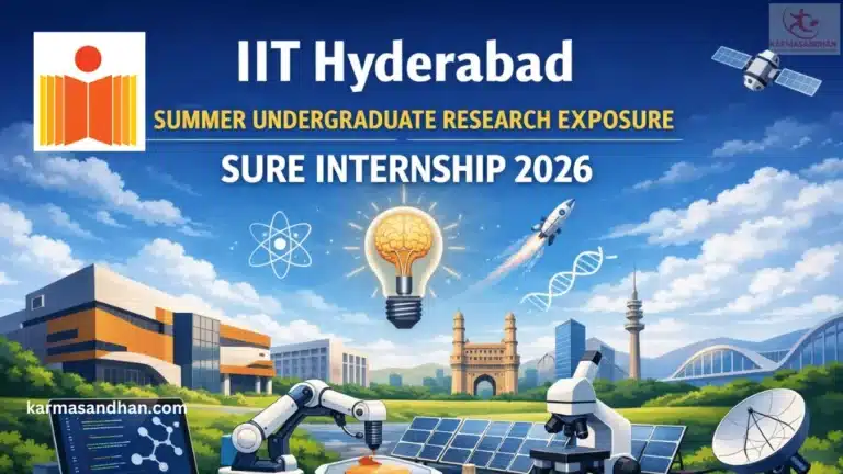 IIT Hyderabad SURE Internship 2026 (250 Intern Intake), Applications Open till 10 March 32 IIT Hyderabad SURE Internship 2026