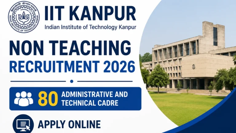 IIT Kanpur Non Teaching Recruitment 2026, Apply Online for 80 Administrative and Technical Cadre 13 IIT Kanpur Non Teaching Recruitment 2026