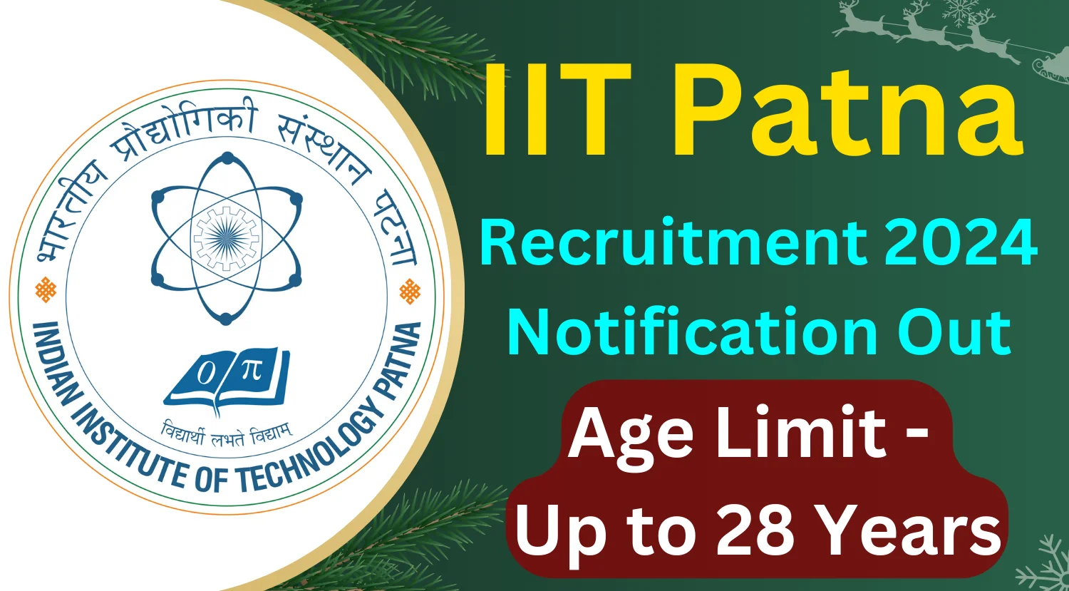 IIT Patna JRF Recruitment 2024 Notification