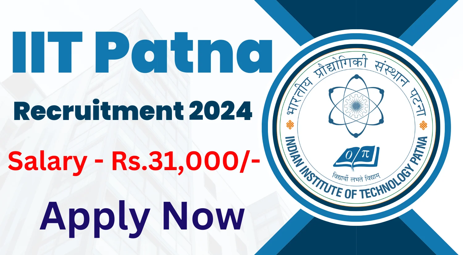 IIT Patna JRF Recruitment 2024