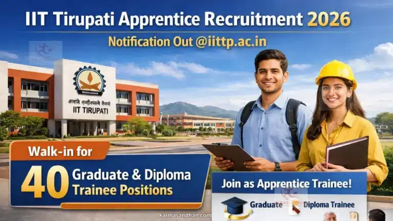 IIT Tirupati Apprentice Recruitment 2026 Notification Out @iittp.ac.in, Walk-in for 40 Graduate and Diploma Trainee Positions 38 IIT Tirupati Apprentice Recruitment 2026