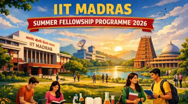 IITM Summer Fellowship Programme 2026, Online Application for Research Internships Begins 21 IITM Summer Fellowship Programme 2026