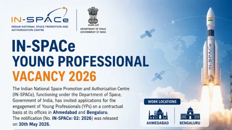 IN-SPACe Young Professional Recruitment 2026 Out, Apply Online by 20 June 33 IN-SPACe Young Professional Recruitment 2026 Out, Apply Online by 20 June
