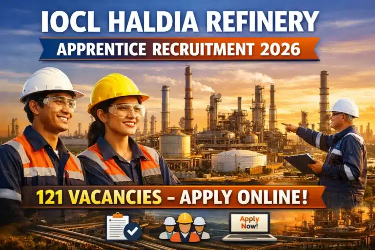IOCL Haldia Refinery Apprentice Recruitment 2026 for 121 Vacancies, Apply Online 20 IOCL Haldia Refinery Apprentice Recruitment 2026 for 121 Vacancies, Apply Online