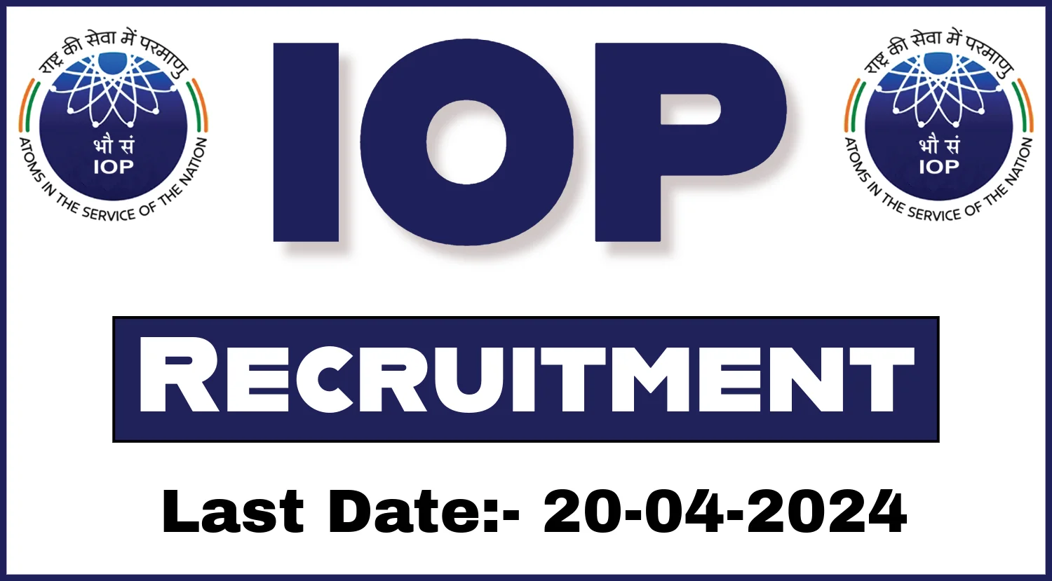 IOP Registrar Recruitment 2024