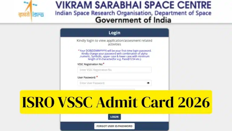 ISRO VSSC Admit Card 2026 Out for Technical Assistant and More Posts, Check Exam Schedule 21 ISRO VSSC Admit Card 2026
