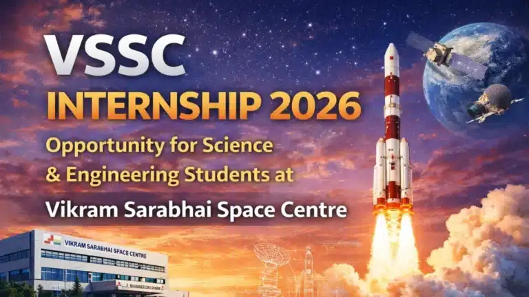 VSSC Internship 2026, Opportunity for Science & Engineering Students at Vikram Sarabhai Space Centre 15 ISRO VSSC Internship 2026
