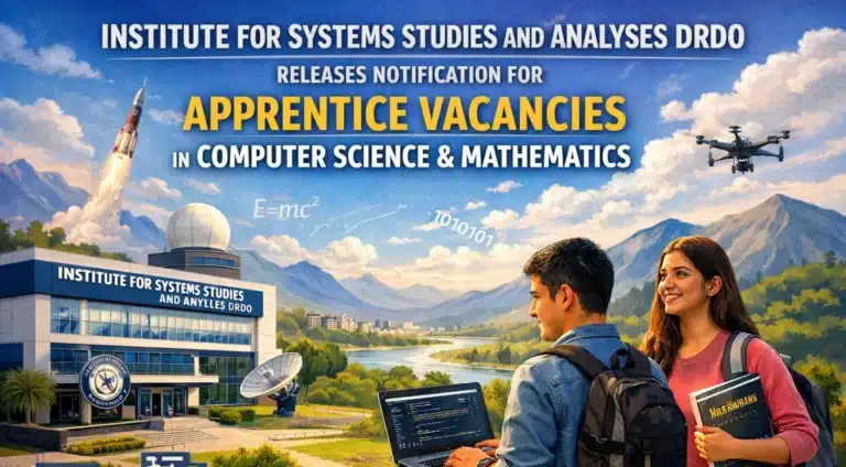 ISSA DRDO Releases Notification for Apprentice Vacancies in Computer Science and Mathematics 35 ISSA DRDO Apprentice Recruitment 2026