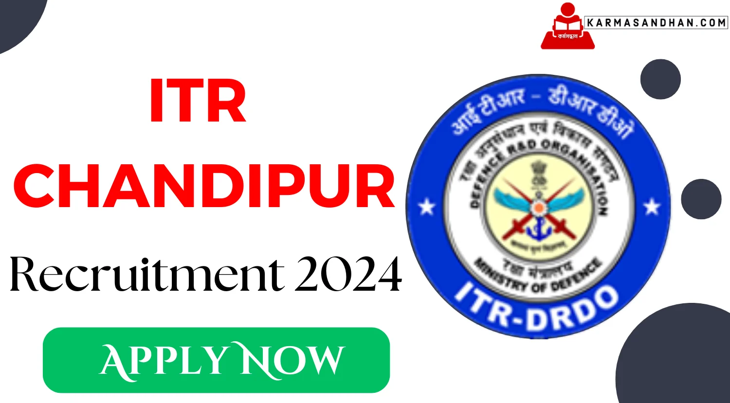 ITR Chandipur JRF RA Recruitment 2024