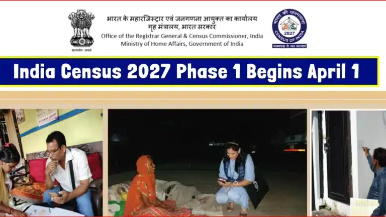 India Census 2027 Phase 1 Begins April 1, 2026: Check State-Wise Schedule, Self-Enumeration Portal, and 33 Questions 4 India Census 2027 Phase 1 Begins April 1