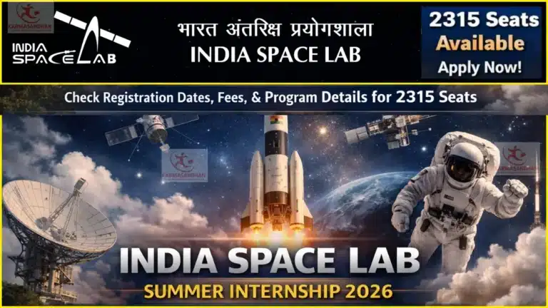 India Space Lab Summer Internship 2026, Check Registration Dates, Fees, & Program Details for 2315 Seats 13 India Space Lab Summer Internship 2026