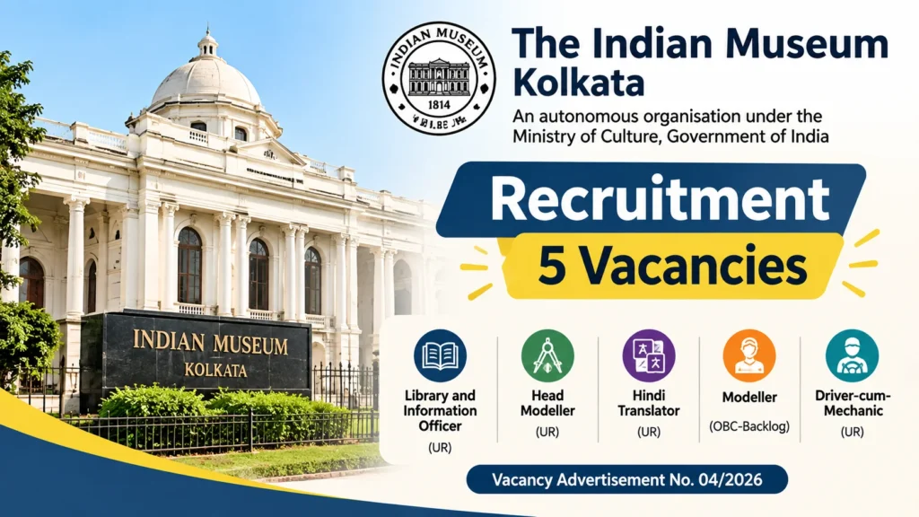 Indian Museum Recruitment 2026 Notification Out, Apply Online/Offline Before 23rd October 1 Indian Museum Recruitment 2026 Notification Out, Apply OnlineOffline Before 23rd October