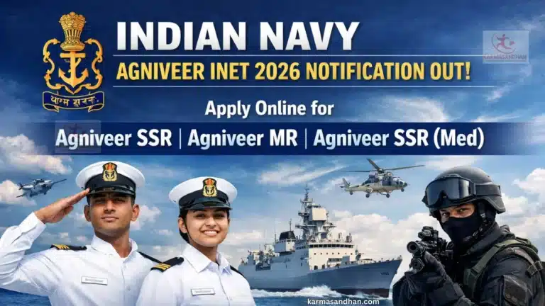 Indian Navy Agniveer INET 2026 Notification OUT, Apply Online for SSR, MR, and SSR (Med) from 14th March 11 Indian Navy Agniveer INET 2026