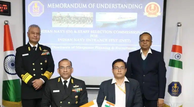 Indian Navy & SSC Sign MoU to Conduct Indian Navy Entrance Test (INET) for Agniveer (SSR & MR) and SSR (Medical) Recruitment 38 Indian Navy & SSC Sign MoU to Conduct Indian Navy Entrance Test (INET) for Agniveer (SSR & MR) and SSR (Medical) Recruitment