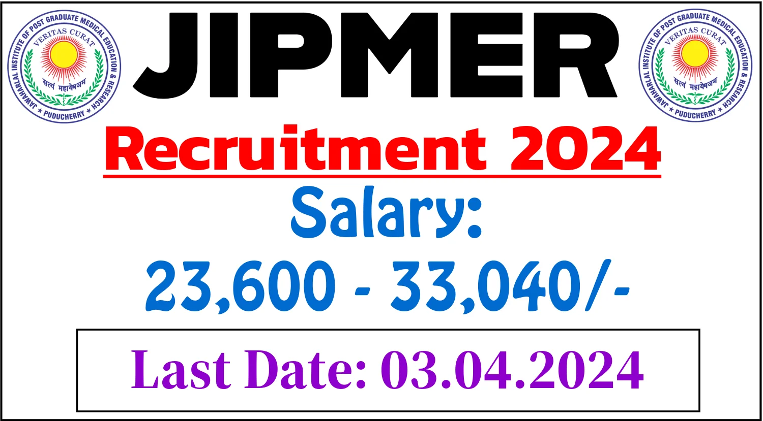 JIPMER Genetic Counsellor Project Technical Support Recruitment 2024