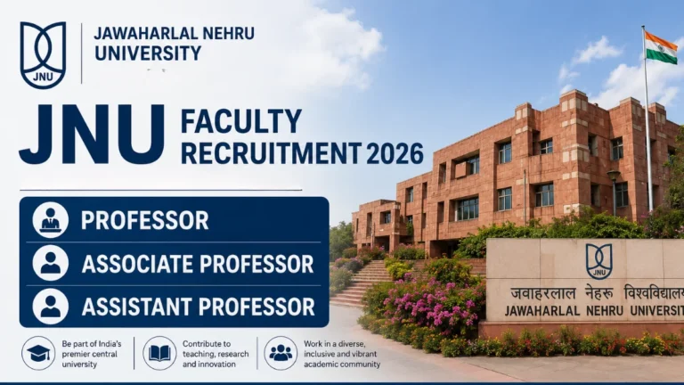 JNU Faculty Recruitment 2026 Notification Out for Multiple Professor, Associate Professor & Assistant Professor Posts 21 JNU Faculty Recruitment 2026