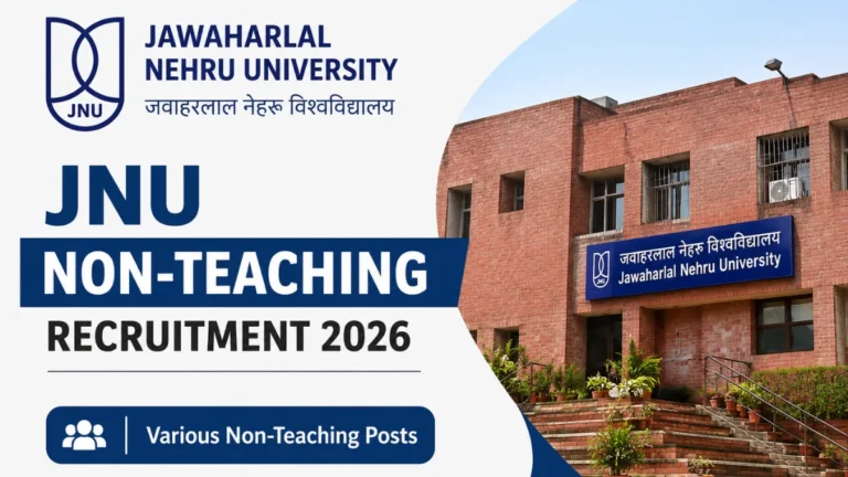 JNU Non-Teaching Recruitment 2026 for 267 Junior Assistant, MTS, Steno & More Group A,B,C Posts, Apply Online by July 27 29 JNU Non-Teaching Recruitment 2026