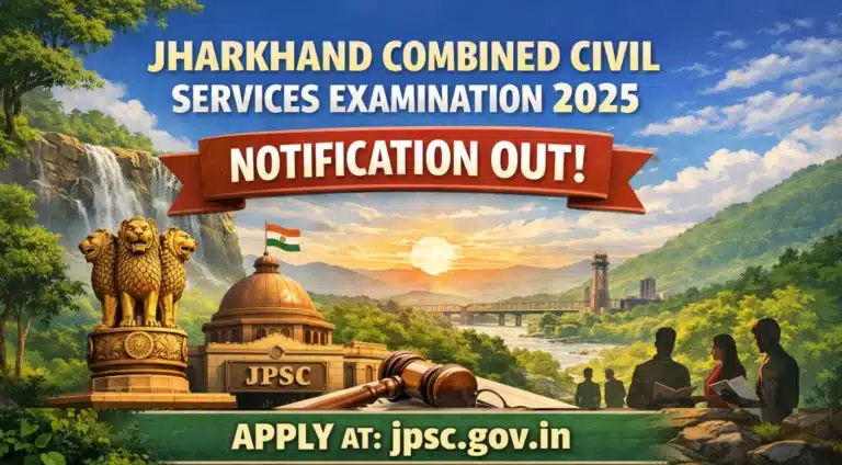 Jharkhand Combined Civil Services Examination 2025 Notification OUT, Apply at jpsc.gov.in 31 JPSC Jharkhand Combined Civil Services Examination 01-2026
