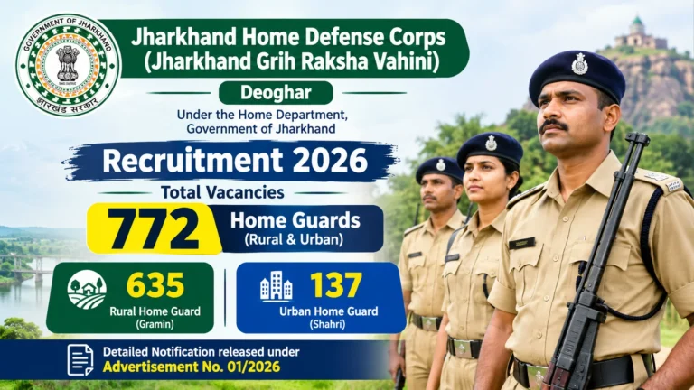Jharkhand Home Guard Recruitment 2026 Notification Out (772 Posts), Apply Online from 11th October 13 Jharkhand Home Guard Recruitment 2026 Notification Out (772 Posts), Apply Online from 11th October