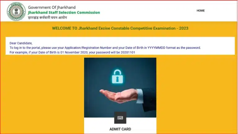 Jharkhand JSSC Excise Constable Admit Card 2026, Direct Hall Ticket Link Active @jssc.nic.in from 9th April 12 Jharkhand JSSC Excise Constable Admit Card 2026, Download City Slip @jssc.nic.in