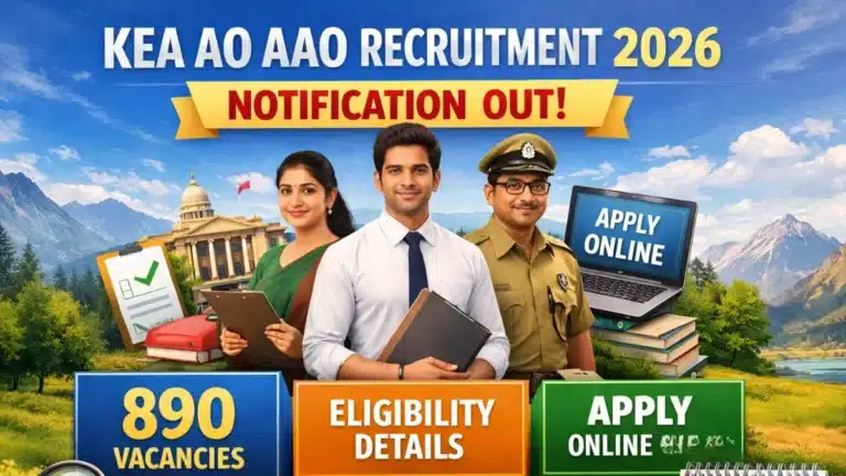 KEA AO AAO Recruitment 2026 Notification Out, 945 Vacancies, Eligibility, Apply Online Begins 30 KEA AO AAO Recruitment 2026 Notification Out, 890 Vacancies, Eligibility, Apply Online