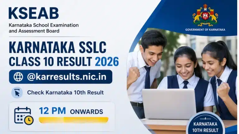KSEAB Karnataka SSLC Class 10 Result 2026 @karresults.nic.in, Check Karnataka 10th Result 12 PM Onwards 19 KSEAB Karnataka SSLC Class 10 Result 2026 @karresults.nic.in, Check Karnataka 10th Result 12 PM Onwards