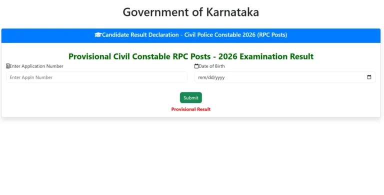 KSP Civil Police Constable Result 2026 Out, Karnataka CSP Provisional Score List Link Active 36 KSP Civil Police Constable Result 2026