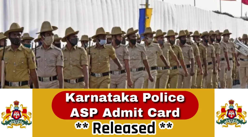 KSP Constable Admit Card 2024 Out, Download Karnataka Police Armed Police Constable Admit Card Now
